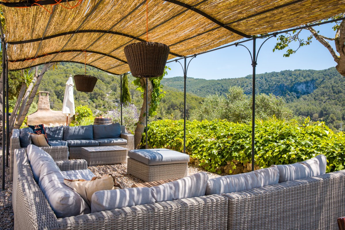 Stunning views of the Garraf Natural Park and down to the sea at Sitges